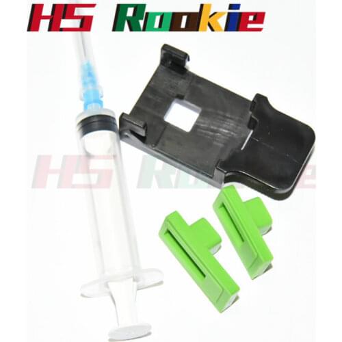 Universal DIY CISS Ink Cartridge Clamp Absorption Clip Pumping Ink Refill Tool With 10ML Syringe Needles Kits For Epson Canon HP