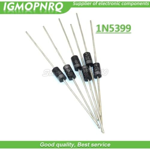 100PCS rectifier diode 1N5399 IN5399 DIP 1.5A/1000V New Original Free Shipping