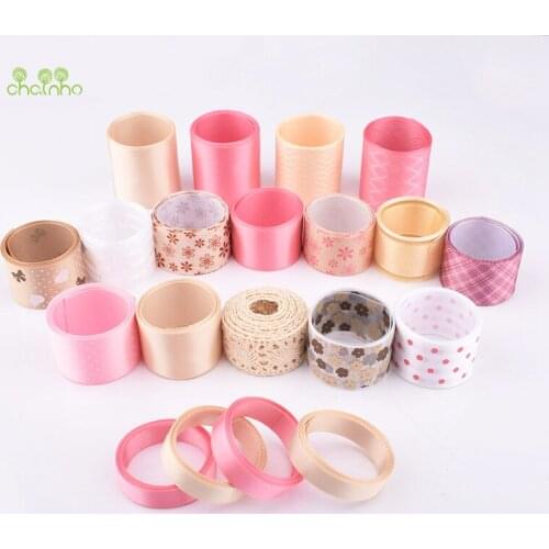 High quality,Mix 20 Designs Pink Ribbon Set For DIY Handmade Gifts &Crafts Packing,Hair Ornament Accessory,Package 20 Yard,HB106