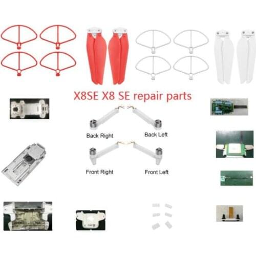 X8SE X8 SE RC drone Quadcopter Spare Parts repair parts Blade guard motor Arm set ESC GPS compass shell Gimbal FPC cable etc
