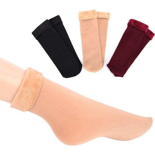 Ladies Socks Plus Velvet Thickening Autumn Winter Snow Sock Casual Home Warm Floor Socks Women Socks