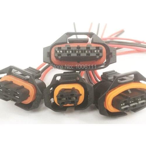 2/3/4/5 Pin/Way Female Diesel Common Rail Injector Plug Socket Electric Connector Wire Harness For BOSCH