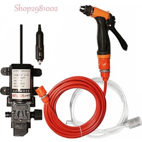 2021 Car Wash 12V Car Washer Gun Pump High Pressure Cleaner Car Care Portable Washing Machine Electric Cleaning Auto Device