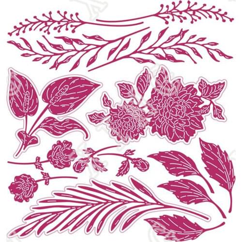 Christmas Meadow Builder Floral Stencil for 2021 Scrapbook Diary Decoration Embossing Template Diy Greeting Card Maker Albums