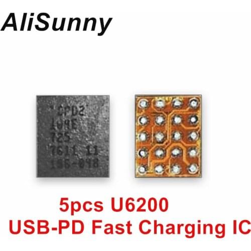 AliSunny 5pcs U6200 USB-PD Fast Charging IC For iPhone 8 8P X XS XR XSMax 11/11pro/Max