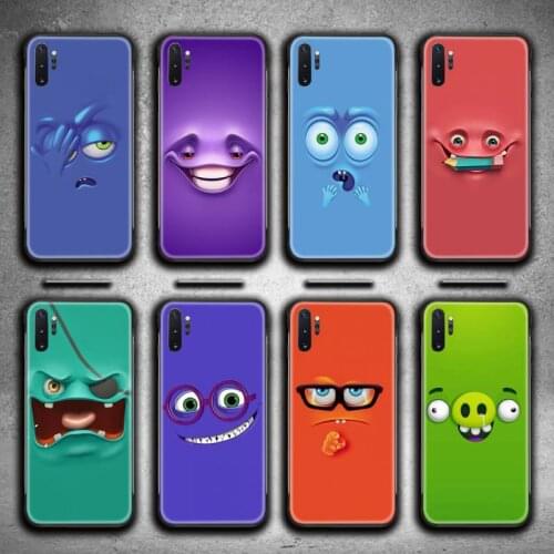 Funny Cartoon Face Phone Case For Samsung Galaxy Note20 ultra 7 8 9 10 Plus lite M51 M21 M31S J8 2018 Prime