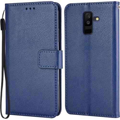 Wallet Flip Case For On Samsung Galaxy A6+ 2018 A605 A605F SM-A605FN Stand Leather Case for Samsung A6 Plus Card Slots Phone Bag