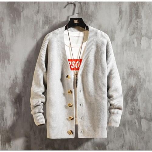Pure Color Cardigan Sweater Autumn Winter Youth Trend MenS Comfortable Knit Sweater Short Cardigan MenS Warm Sweater Jacket