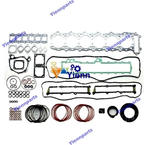 For Mitsubishi 6M60-1AT 6M60-T 6M61 Full gasket Kit ME993467 ME994737 And Head Gasket ME13520 Bus 6M60 Diesel Engine PARTS