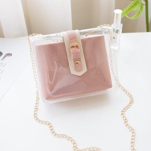 Fairy Mini Bag Female 2020 New Style Chain Gel Bag Simple Solid Color All-match Shoulder Bag Fashion Mori Messenger Bag #25