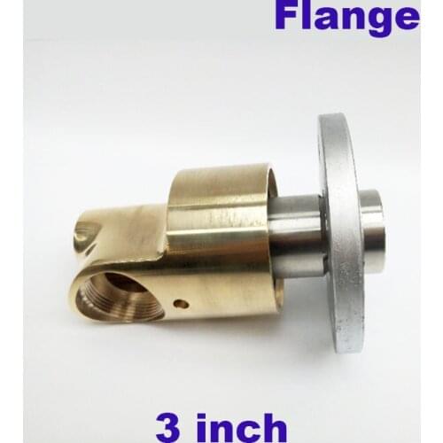 HD-F80 flange type high temperature rotary joint hot cold water rotating connector 3 inch industrial brass swivel fitting