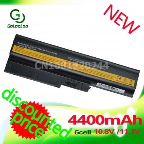 Golooloo 4400MaH laptop Battery for Lenovo/ IBM Thinkpad z61 R61 R60 Z60 92P1140 T60 92P1138 42T5233 40Y6799 Special Price