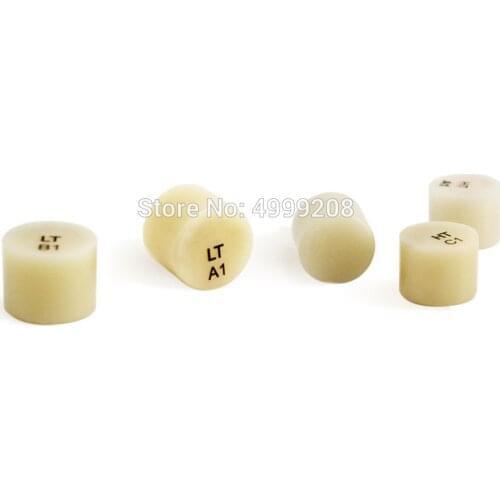 HT/LT IPS igot for casting dental veneer and anterior crown, vita 16 plus bleach color lithium disilicate press ceramic block