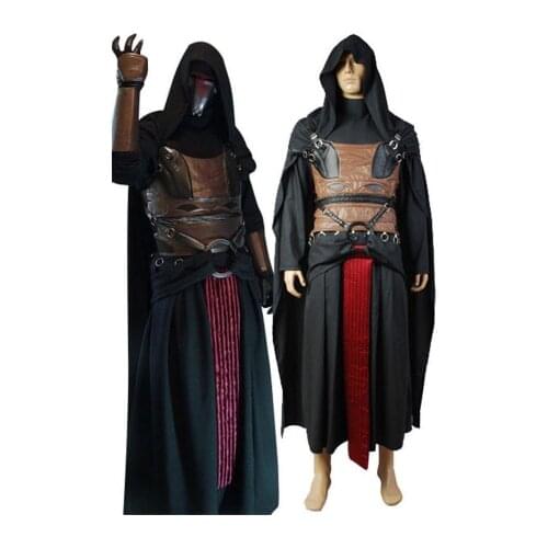Star Sith Dark Lord Darth Revan Cosplay Costume Outfit Uniform Cape Robe Cloak Men Halloween Carnival Costume Custom Made
