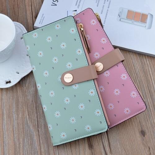 New Women Pu Leather Wallets Fashion Female Long Hasp Purses Large Capacity Money Bag for Girl Small Card Holder Portable Clutch