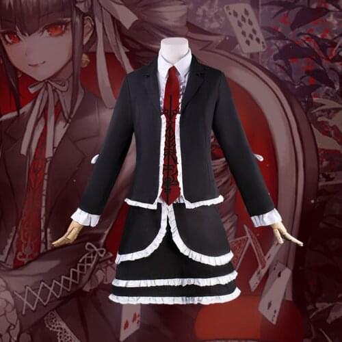 Danganronpa Celestia Ludenberg Yasuhiro Taeko Cosplay Costume Dress Suit Halloween Costume Uniform Outfit