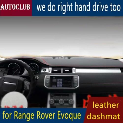For Range Rover Evoque 2011-2018 Leather Dashmat Dashboard Cover Car Pad Dash Mat SunShade Carpet Cover 2012 2013 2014 2015 2016
