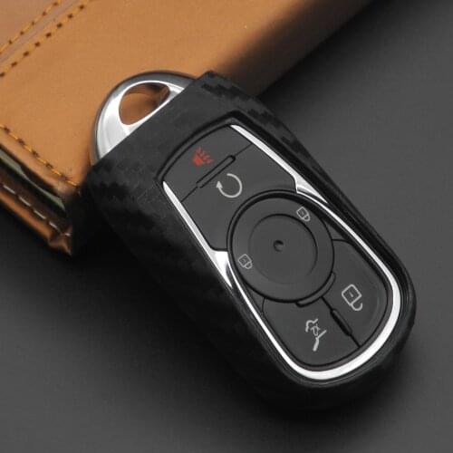 Kutery Remote Carbon Fiber Silicone Key Cover Case For OPEL Astra Buick ENCORE ENVISION NEW LACROSSE Accessories Replacement