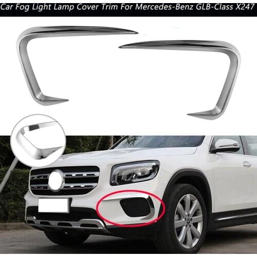 Car Front Fog Light Lamp Cover Decoration for Mercedes-Benz GLB-Class X247 2019 2020