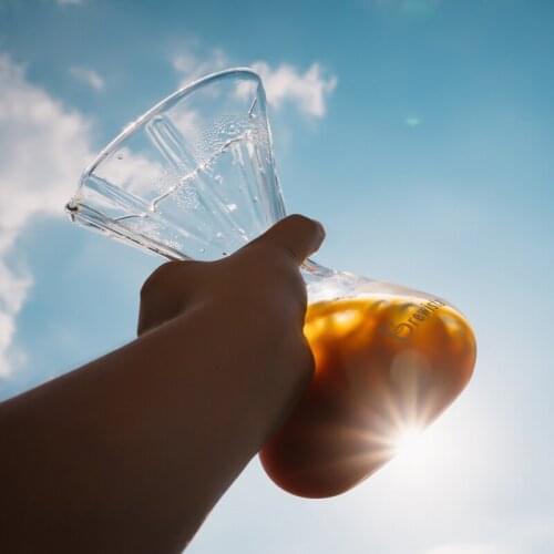 Brewista Hand Brewed Coffee Pot hourglass brewer 3cup with Filter Cup Sharing Integrated Pot with Silicon Wrap 500ml/750ml