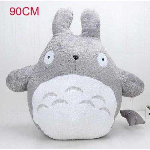 90cm big size Japan Anime my neighbor totoro Plush Toy Soft Stuffed Pillow Cushion Cartoon Totoro Doll Kids Toys birthday