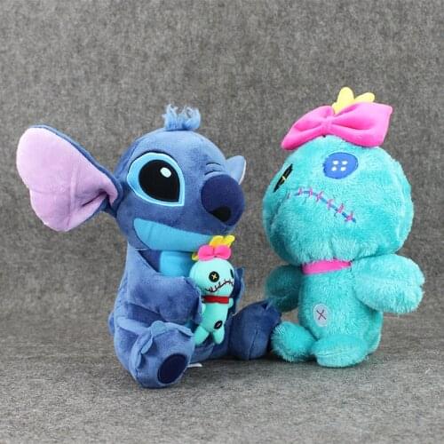 24-27cm Lilo & Stitch Scrump Plush Doll Toys Cute Stitch Soft Stuffed Dolls Chilren Gift