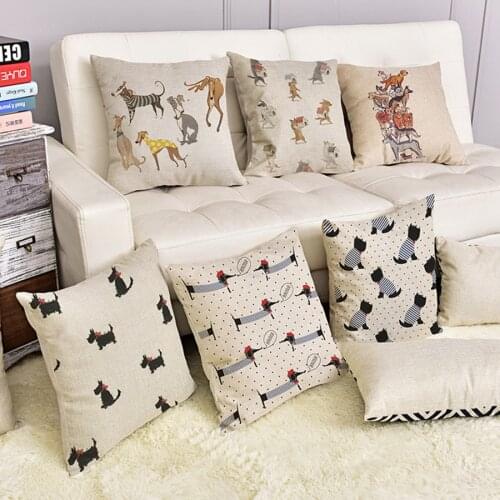 Animal cushion Mini Dog Decorative Cushion Sausage Dogs Sofa Throw Pillow Car Chair Home Decor pillowcase almofadas