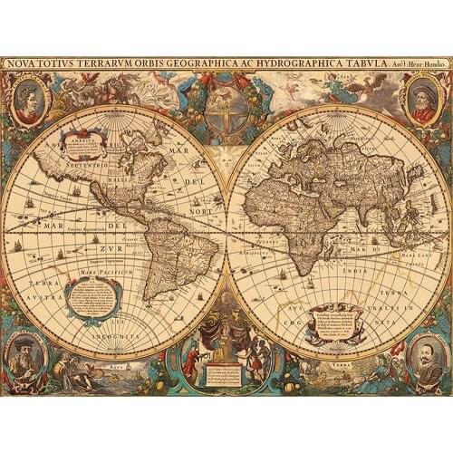 Full Diamond Embroidery vintage world map 5D Diamond Painting Cross Stitch 3D Diamond Mosaic Needle Craft Christmas Gift LG2432