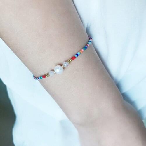 Multi Color Beads Bracelet Homme Handmade Woven Delica Pearl Glass Stone Jewelry Pulseras Enthnic Miyuki Bracelet Gift Wholesale