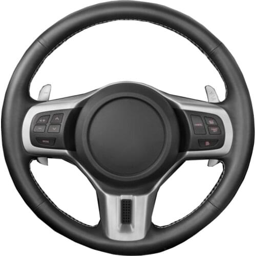 Hand Sewing Car Steering Wheel Cover Wrap Leather Suede For Mitsubishi Lancer 10 EVO Evolution Outlander 2010 Funda Volante Auto