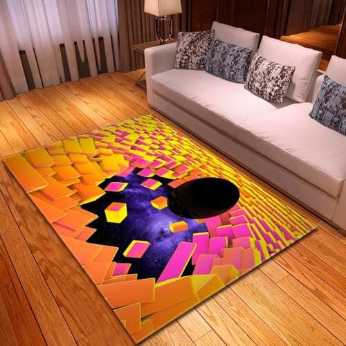 Three-dimensional printing living room home bedroom bedside decoration baby floor mats childrens room 3D three-dimensional patt