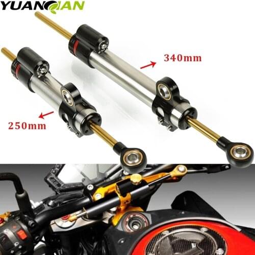 Universal Motorcycle Adjustable Steering Damper Stabilizer For 390 BMW F800GS Ducati Monster Kawasaki Versys 650 Z650