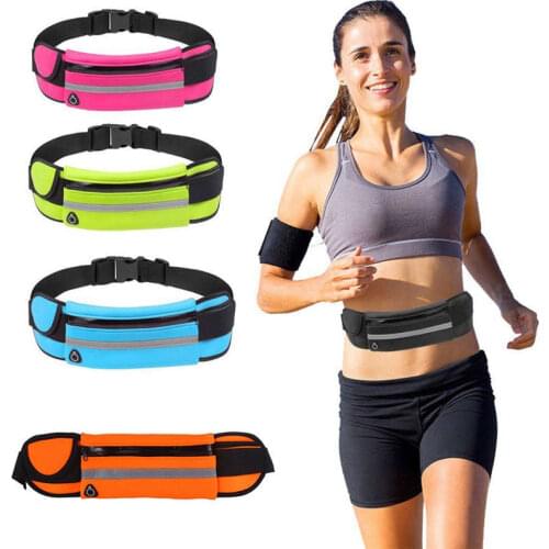 Men Women Bag Outdoor Jogging Phone Waterproof Waist Bag Fanny Block Belt Gymnastics Fitness Sport Bike Accessories Bag
