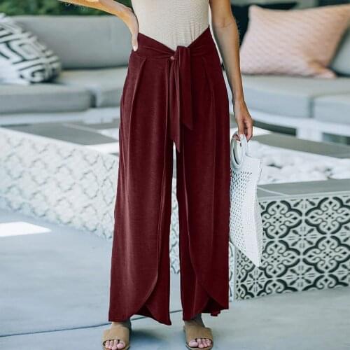 Sweatpants For Women Kpytomoa Fashion Loose Solid Pants Long Sports Fitness Trousers Pants Women High Waist Брючные Костюмы