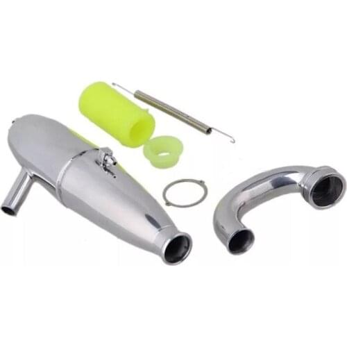 1set Aluminum Exhaust Pipe & Spring for RC 1/8 Models RC Car Nitro Engine