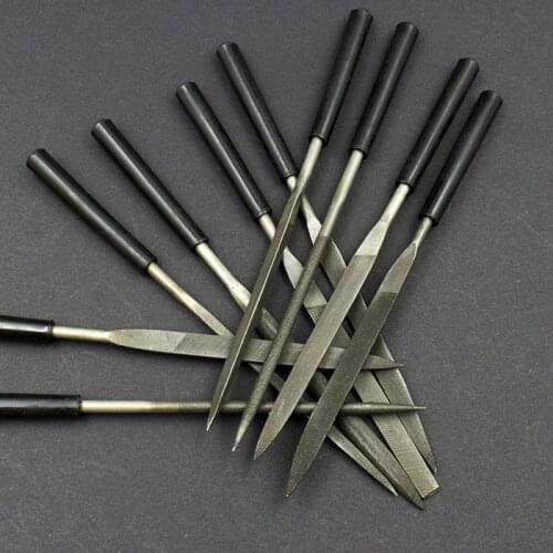 10PCS Manual Files Needle Files Hand Tool Set Wood Carving Tool Metal Polishing Instruments For Metal Glass Stone Jewelry T12