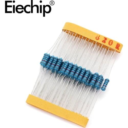 100pcs/lot 0.5W 1 ohm 1% Metal film resistor 1/2W resistance 820R Electronic resistors