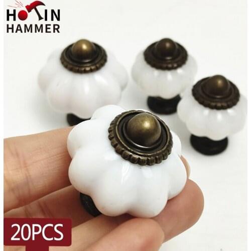 20pcs Retro Style Drawer Lantern Shape Knob Cabinet Door Lovely Furniture Drawer Cabinet Hardware Handles Cupboard
