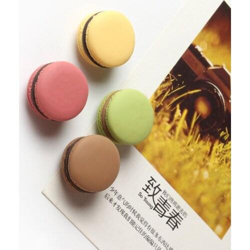 3D Macaron Fridge Magnet Message Sticker Ornament Refrigerator Magnetic Sticker Home Decoration Accessories Gift