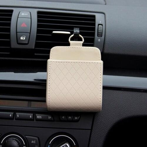 Car Air Vent Dashboard Tidy Hanging Leather Organizer Box for Mazda 2 3 5 6 CX5 CX7 CX9 Atenza Axela