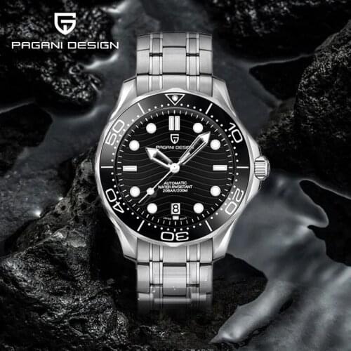 2021 New PAGANI DESIGN Men Mechanical Watch For Men Top Brand Luxury Automatic 100M Waterproof NH35A Wrist Watch Reloj Hombre