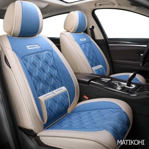 MATIKOHI flax car seat covers For renault captur duster logan fluence 2013 kadjar megane laguna auto accessories seat covers