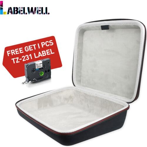 Labelwell Label Maker Case for Brother PTD600 P-Touch Printer Tze 231 for EVA Protable Travel Protective Carrying Storage Bag