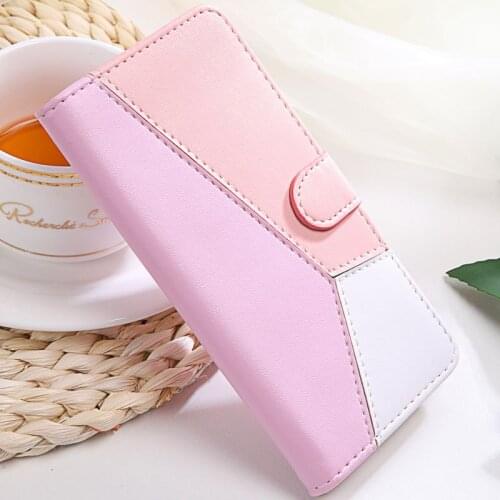 Flip Phone Bags For iPhone 12 11 Pro Max XR X XS Max 7 8 6 6S Plus 5 5S SE Hit Color Case Card Pocket Book Style Wallet E29G