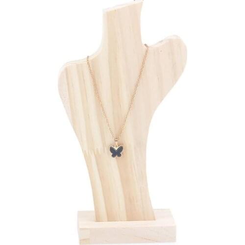 Fashion Wooden Necklace Display Stand Creative Multipurpose Bust Stand Jewelry Display Stand Window Jewelry Display