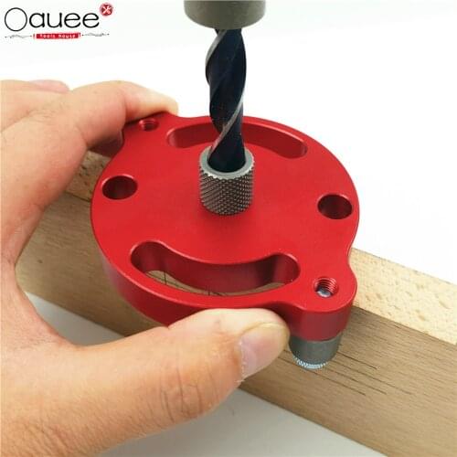 Alloy Woodworking Hole Puncher Pocket Hole Jig 6/8/10mm Drilling Locator Wood Dowelling Self Centering Drill Guide Kit Tools