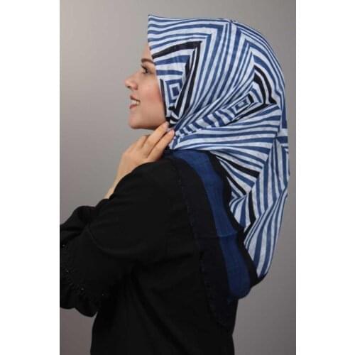 ERBİL PATTERNED LINEN FLAMLI SCARF-DESEN-04-RENK-04