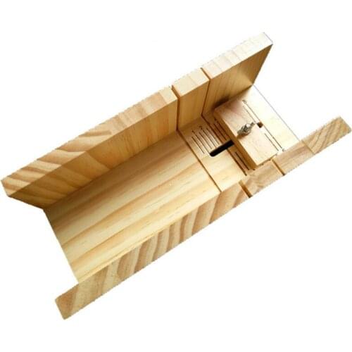 HOT-Handmade Diy Soap Cutting Tool, Rubber Wood Adjustable Soap Cutting Device, Simple Soap Making Fixed Support Supplies