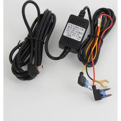 Bluavido USB 2.0 OBD Buck Line 24 Hours Parking Monitoring Continuous Power Supply For Car DVR Camera 3m Cable Length