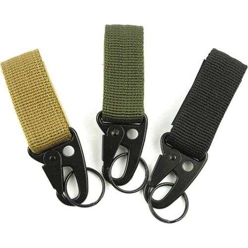 Molle attach belt clip webbing backpack strap Quickdraw clasp outdoor Carabiner camp water bottle hanger tactical holder hook